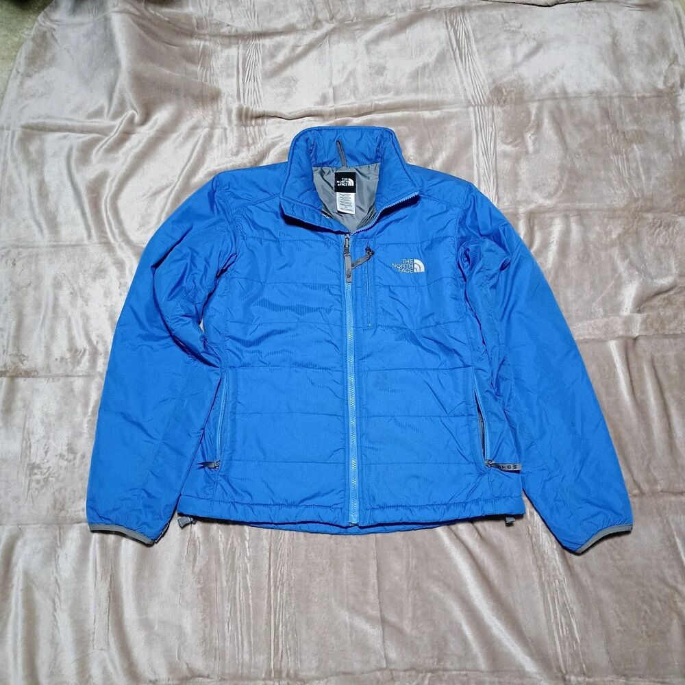 The North Face Womens M Blue Primaloft Insulated Lightweight Jacket Full Zip